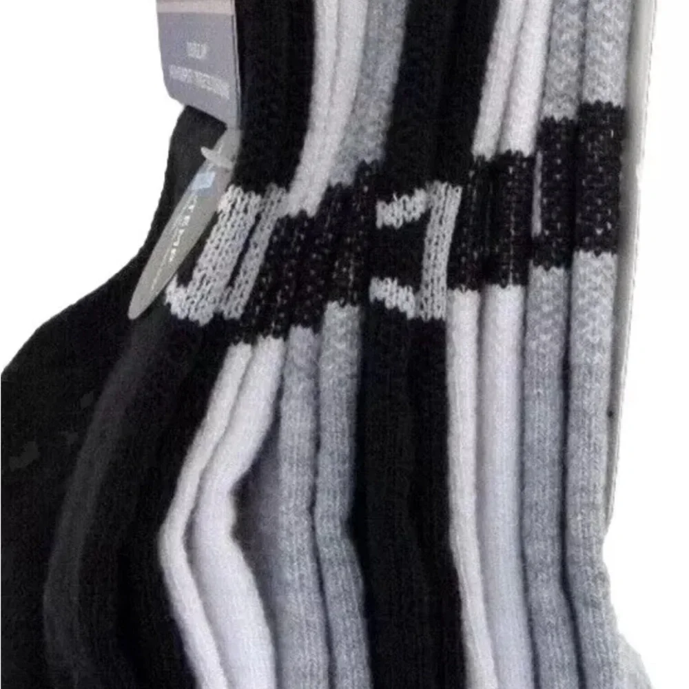 CHAMPION Women's X-Temp Performance Ankle Socks  6-Pack  Black Gray White